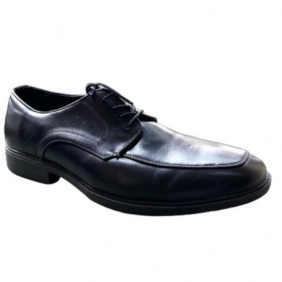 GUC Van Heusen Mens Black Memory Foam Dress Oxford Shoes.  Size 11 - Picture 1 of 11